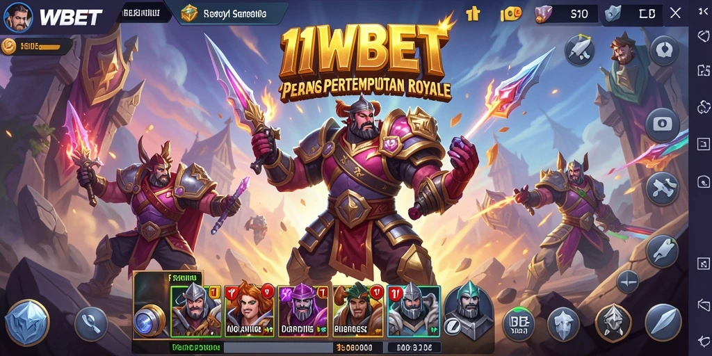 Tampilan aksi intens dalam game Battle Royale 11WBET.