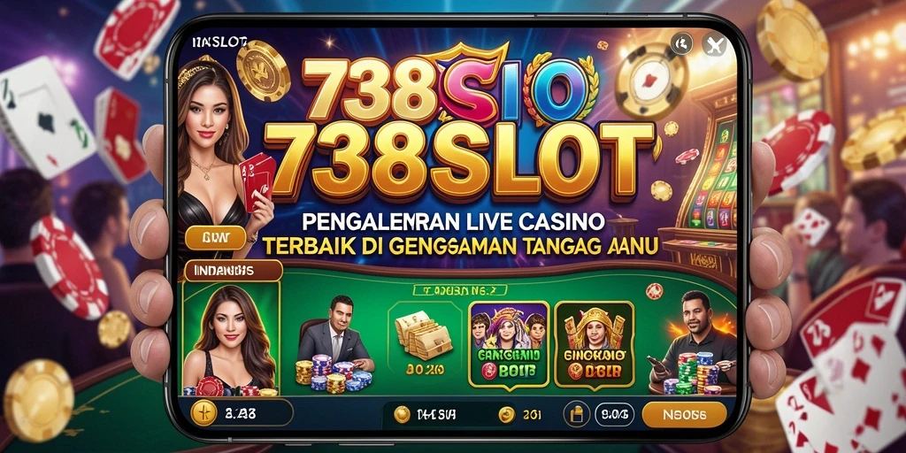 Tampilan menarik dan interaksi dealer langsung di 738SLOT.