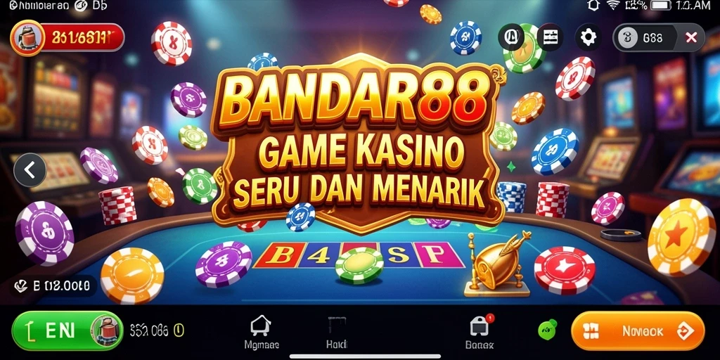 Gambaran aksi seru dari permainan Kasino di BANDAR88.