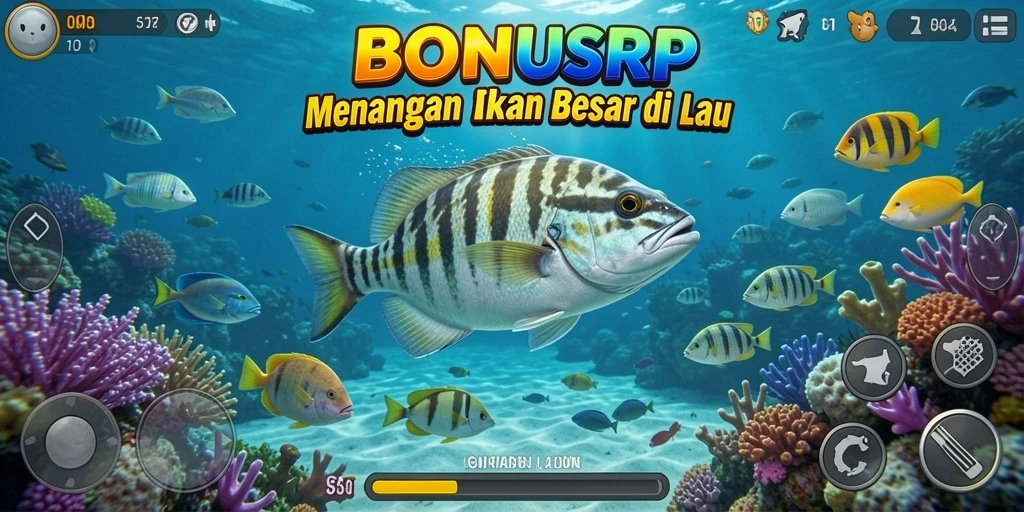 Tangkapan ikan besar dalam permainan BONUSRP yang seru.