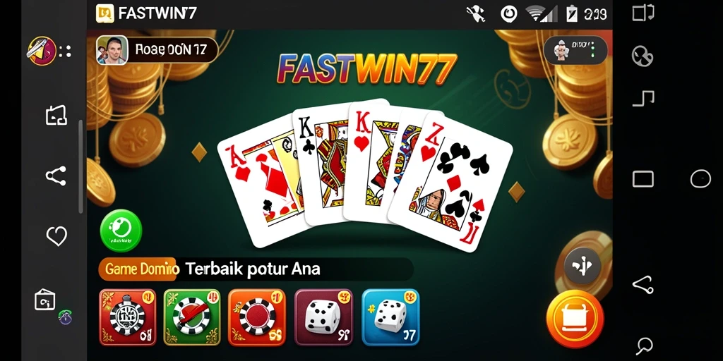 Tampilan gameplay seru dari FASTWIN77 dalam permainan Domino.
