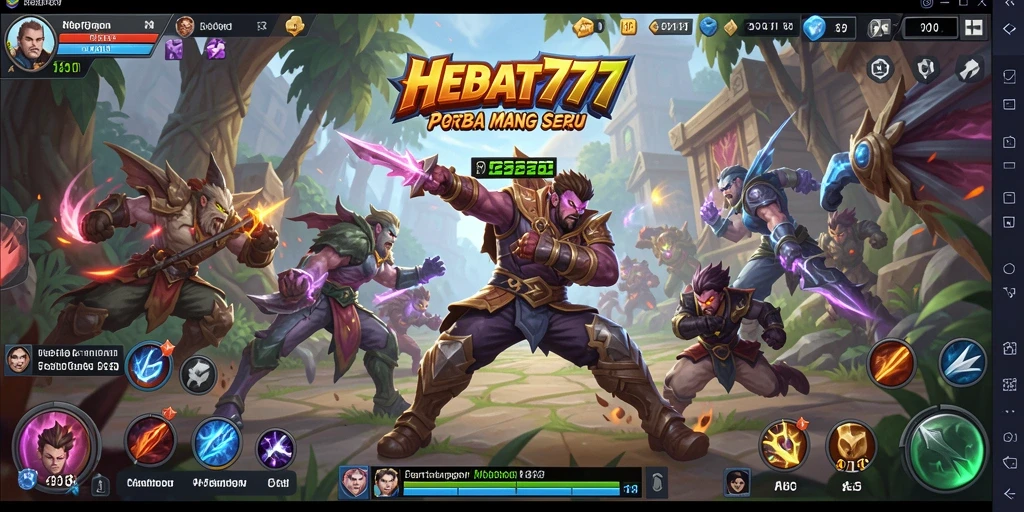 Tampilan gameplay seru dan strategi di HEBAT777.