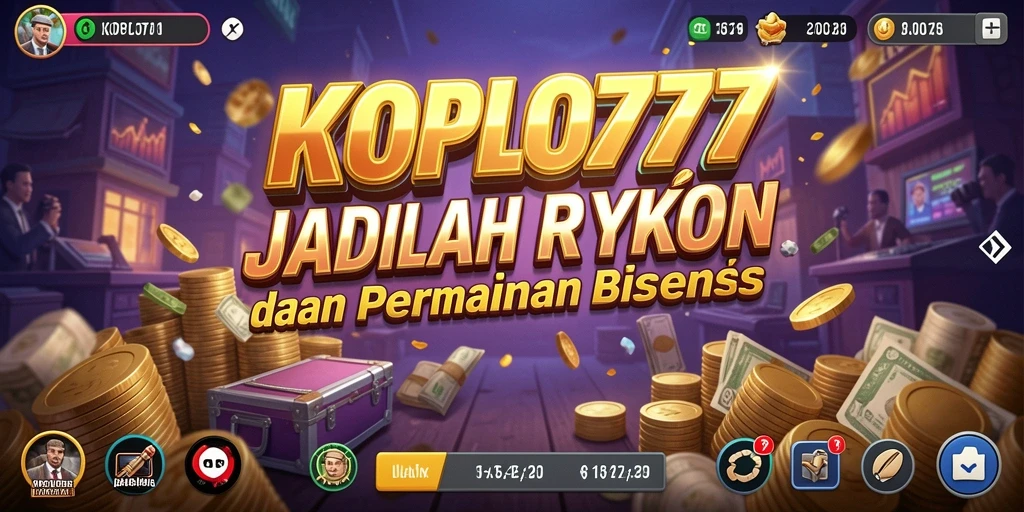 Tangkapan layar KOPLO77 menampilkan gameplay seru dalam membangun kerajaan bisnis.