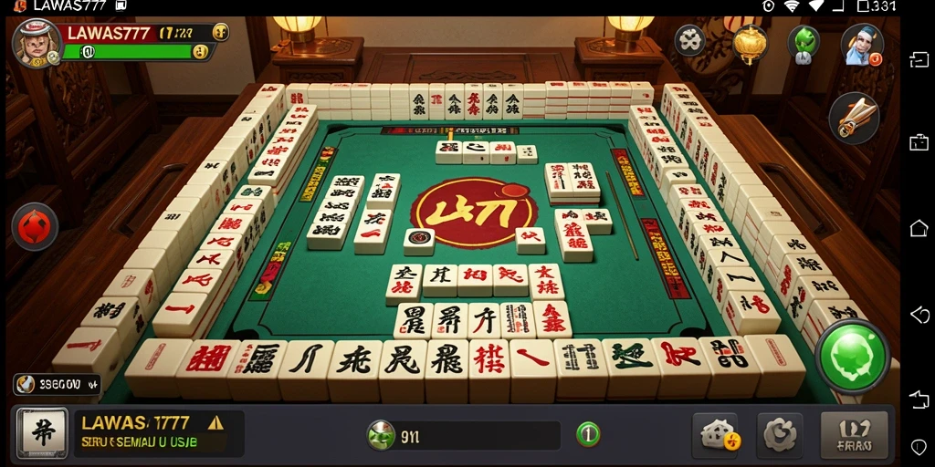 Tampilan gameplay Mahjong yang menarik dan penuh warna.