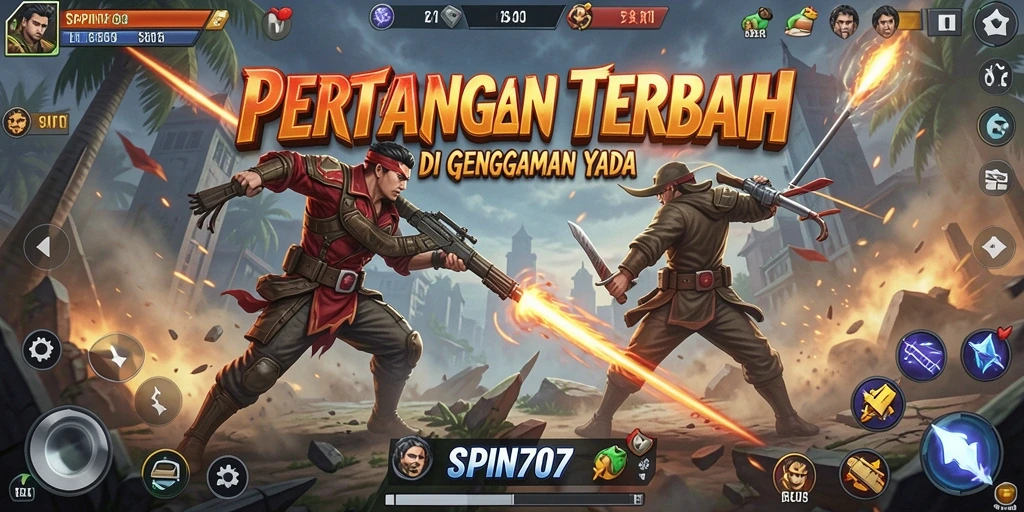 Gameplay SPIN707 dengan pertarungan epik dan karakter unik.