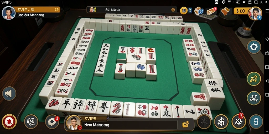 Tampilan gameplay Mahjong SVIP5 yang menantang dan seru.