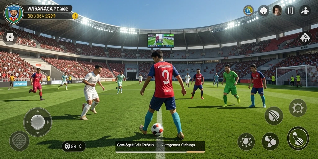 Tangkapan layar menunjukkan gameplay WIRANAGA yang seru dan realistis.