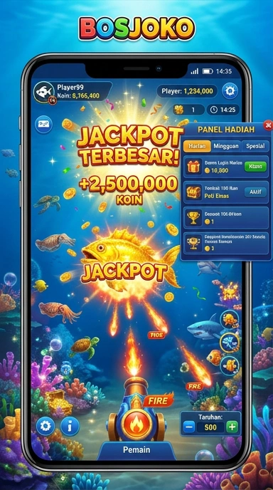 Tampilan antarmuka bosjoko yang menarik dan mudah digunakan.